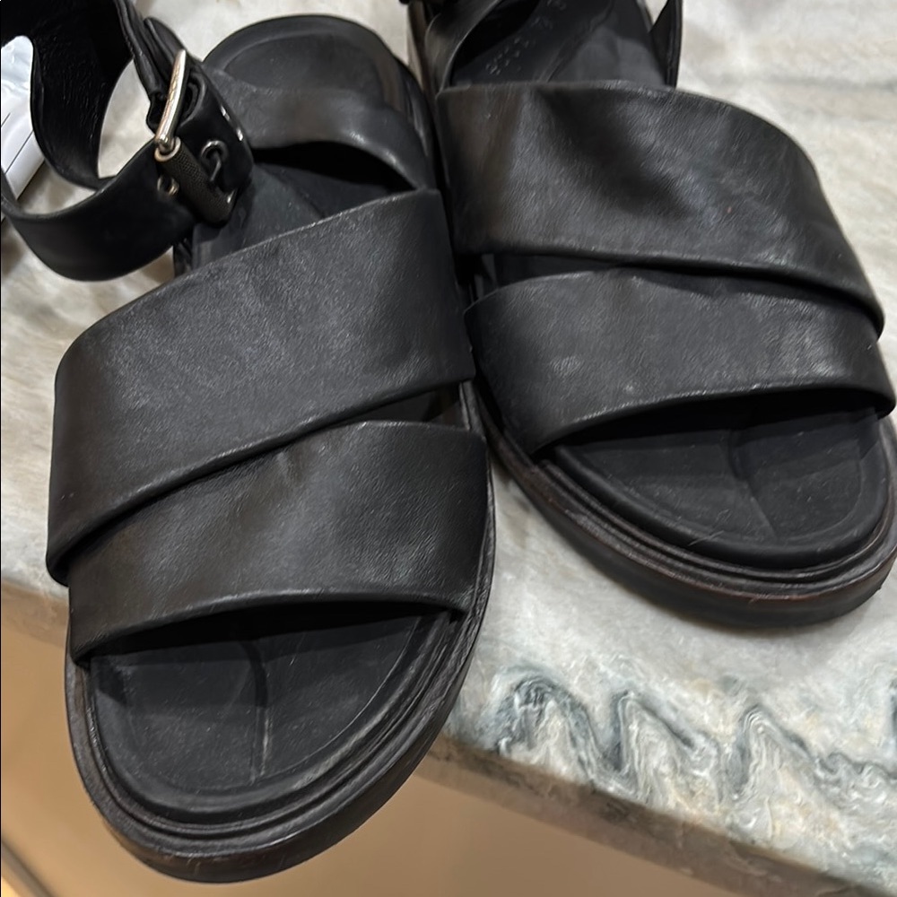 Rag & Bone Black Chunky Platform Sandals
